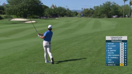 Kihei Akina gets up-and-down from 80 feet for birdie on No. 12 at Mexico Open