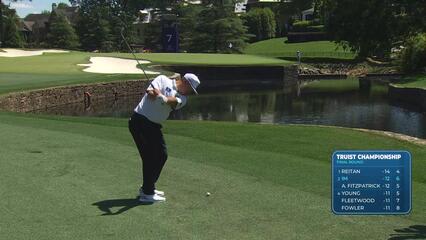 Sungjae Im sinks 16-foot putt for birdie on No. 7 at Truist Championship