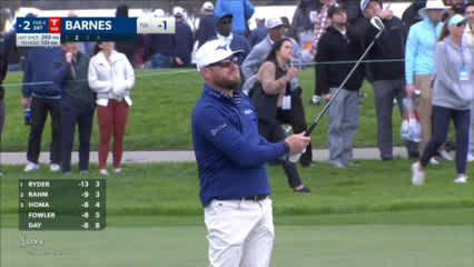 Erik Barnes spins wedge to set up birdie at Farmers