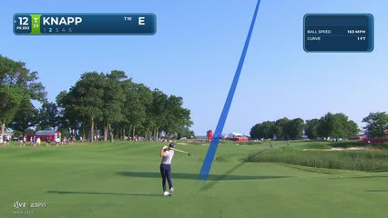 Jake Knapp drains 5-foot putt for birdie on No. 12 at 3M Open