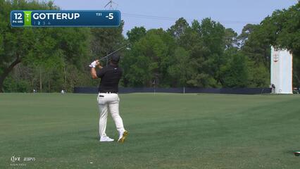 Chris Gotterup sinks 23-foot birdie putt on No. 12 at Texas Children's
