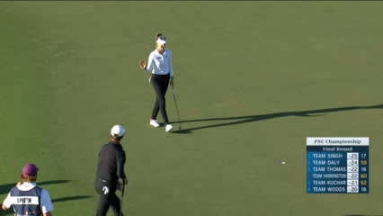 Nelly Korda sinks birdie putt at PNC Championship