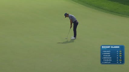 Thorbjørn Olesen drains 17-foot birdie putt on No. 18 at Rocket Classic