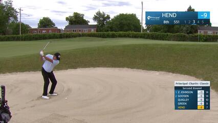 Scott Hend makes birdie on No. 8 at Principal Charity Classic