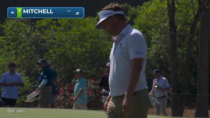 Keith Mitchell makes 6-foot putt for birdie on No. 8 at Texas Children's