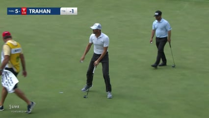 D.J. Trahan's chips tight to set up birdie at John Deere