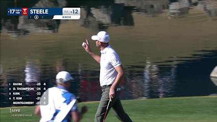 Brendan Steele's tee shot to 4 feet and birdie at The American Express