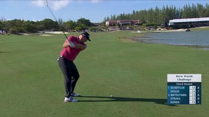 Sepp Straka hits 300-yard approach to 18 feet, sets up birdie on No. 9