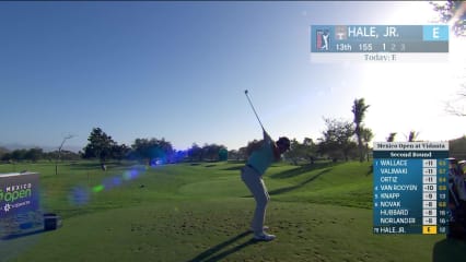 Blaine Hale, Jr. makes birdie on No. 13 at Mexico Open