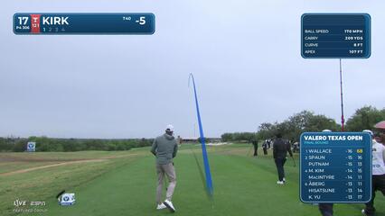 Chris Kirk makes eagle putt on No. 17 at Valero