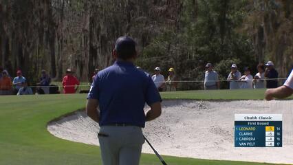 Justin Leonard makes birdie on No. 15 at Chubb Classic