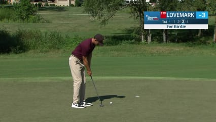 Jamie Lovemark makes birdie putt at Simmons Bank Open
