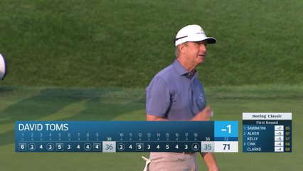 David Toms makes birdie on No. 18 at Boeing Classic