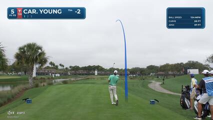 Carson Young hits 173-yard tee shot to 6 feet, sets up birdie on No. 5 at Cognizant Classic