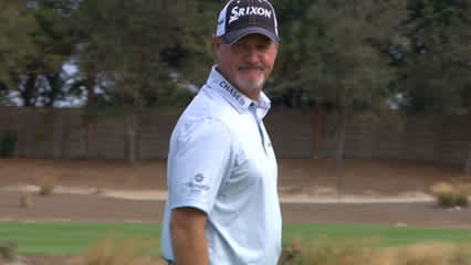 Jerry Kelly dials in his tee shot at Franklin Templeton
