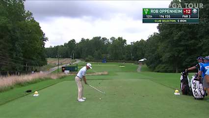 Rob Oppenheim makes birdie on No. 12 in Round 3 at Wyndham