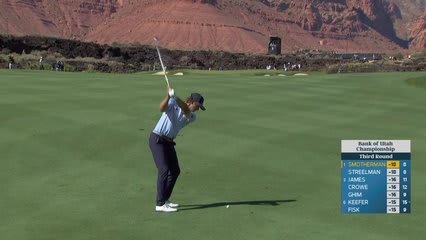 Austin Smotherman reaches par-5 No. 9 in two, makes birdie at Bank of Utah