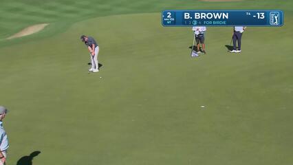 Blades Brown makes birdie putt on No. 2 at The American Express