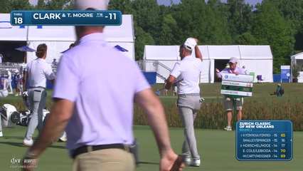 Clark/Moore makes birdie on No. 18 at Zurich Classic