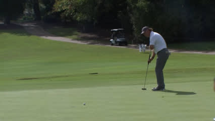 Scott McCarron holes birdie putt at Dominion