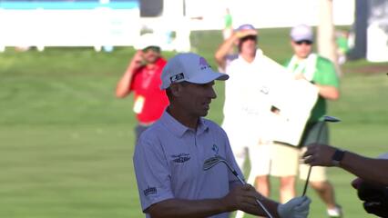Steven Alker makes birdie on No. 16 at Charles Schwab Cup Championship
