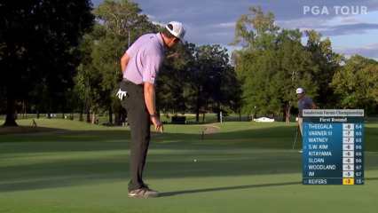 Kyle Reifers holes 34-foot birdie putt at Sanderson Farms