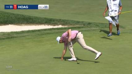 Bo Hoag makes birdie on No. 11 at Rocket Mortgage