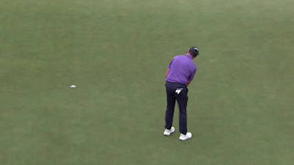 Mark Hensby makes birdie on No. 17 at Rogers Charity Classic