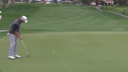David Toms rolls in birdie putt at Galleri Classic