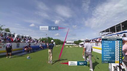 Eric Cole hits tee shot to 4 feet, sets up birdie on No. 14 at RBC Canadian