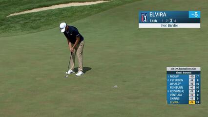 Manuel Elvira makes birdie on No. 14 at ISCO Championship