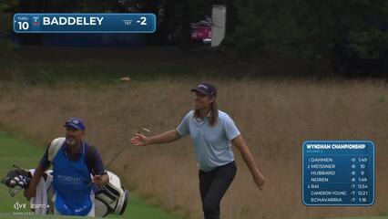 Aaron Baddeley makes birdie on No. 1 at Wyndham