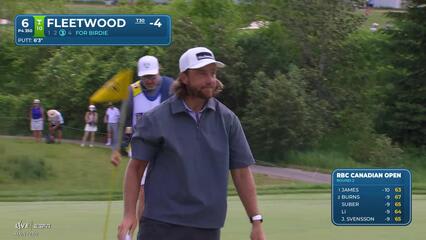 Tommy Fleetwood's 87-yard approach sets up birdie on No. 6 at RBC Canadian