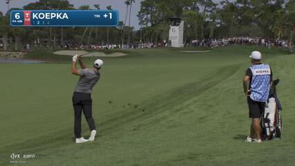 Brooks Koepka buries 36-foot birdie putt on No. 6 at Cognizant Classic