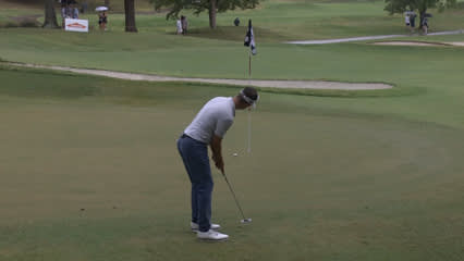 Trevor Cone holes 17-footer for birdie at Simmons Bank Open