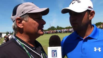 Leader interviews before Round 4 of The Barclays