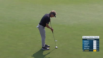 Bernhard Langer makes birdie on No. 11 at Rogers Charity Classic