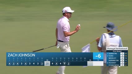 Zach Johnson makes birdie on No. 14 at Portugal Invitational