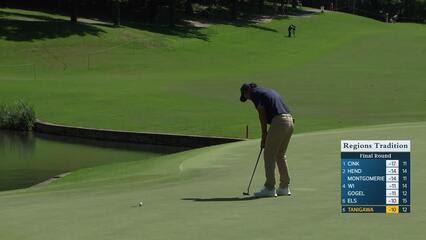 Ken Tanigawa makes birdie on No. 13 at Regions Tradition