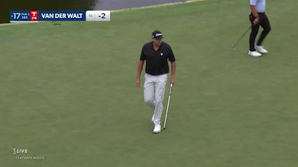 Dawie van der Walt's 30-foot birdie putt at Wells Fargo