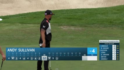Andy Sullivan drains birdie putt at Barbasol