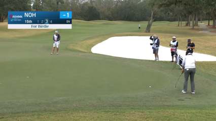 S.Y. Noh holes birdie putt from off the green at PGA TOUR Q-School