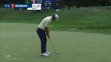 Doc Redman sends in 13-foot birdie at 3M Open