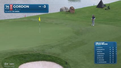 Will Gordon makes 4-foot birdie putt on No. 14 at THE CJ CUP