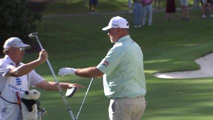 Thomas Bjørn makes birdie on No. 15 at Dominion Energy Charity Classic