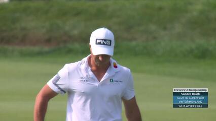 Viktor Hovland makes birdie to win in playoff at Travelers