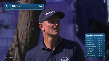 Justin Rose hits 178-yard approach to 5 feet, sets up birdie on No. 8 at Farmers
