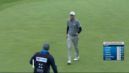 Brendan Steele's excellent tee shot sets up birdie at ZOZO