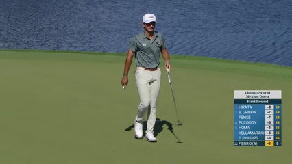 Alejandro Fierro gets up-and-down from 65 feet for par on No. 15 at Mexico Open