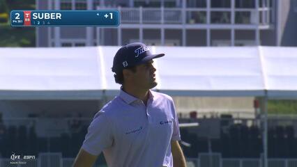 Jackson Suber holes 32-foot shot from rough for birdie at Travelers